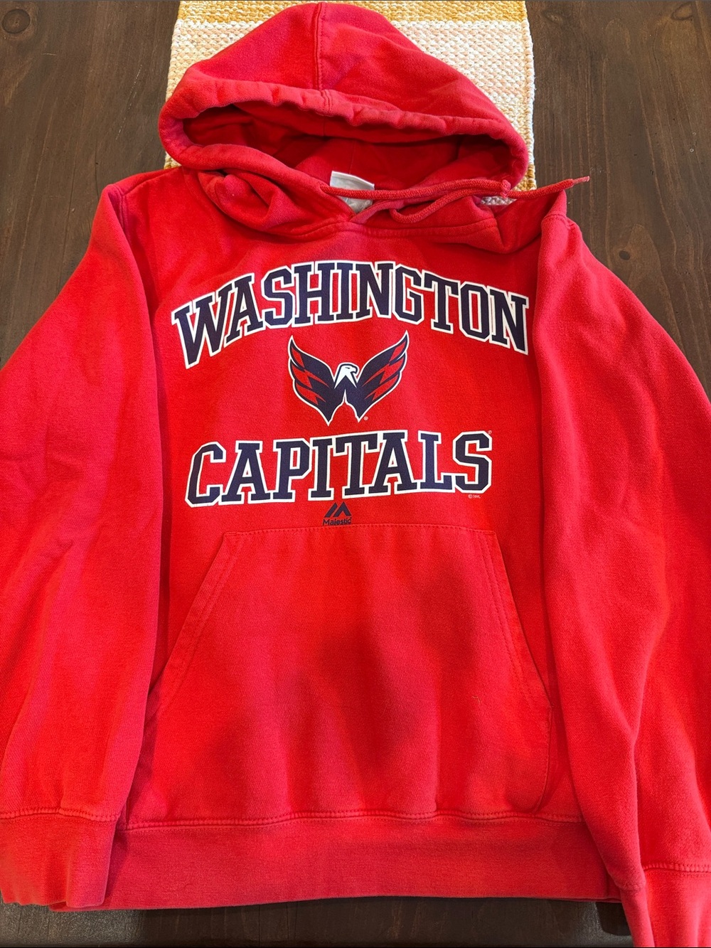 Majestic Washington Capitals Red Pullover Hoodie